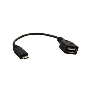 OTG Kabel Micro USB / USB černý 13cm
