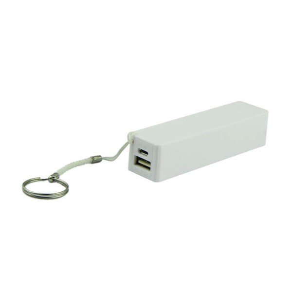 USB Power Banka na 1x 18650 batériu biela